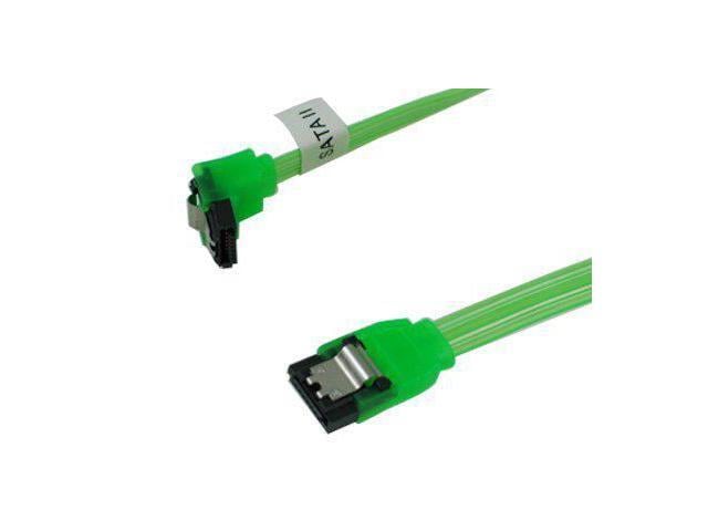 UPC 810159010078 product image for OKGear 18 in SATA 3 Cable UV Green Straight to Right | upcitemdb.com