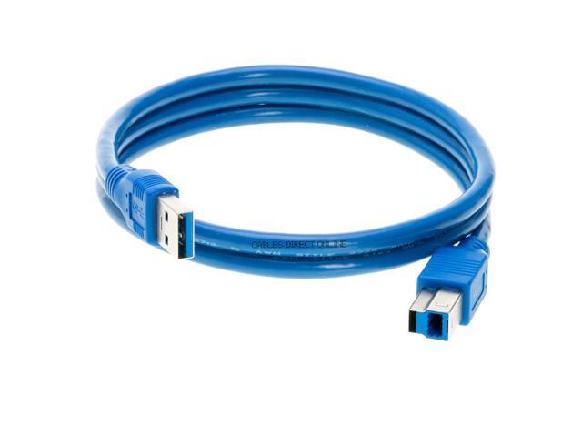 Cables Direct Online 6FT USB 3.0 Male to Male Type A to B Cable, High-Speed Data Transfer Cord for PC, Laptop, Hard Drive, DVD, TV, Hub, Monitor &...