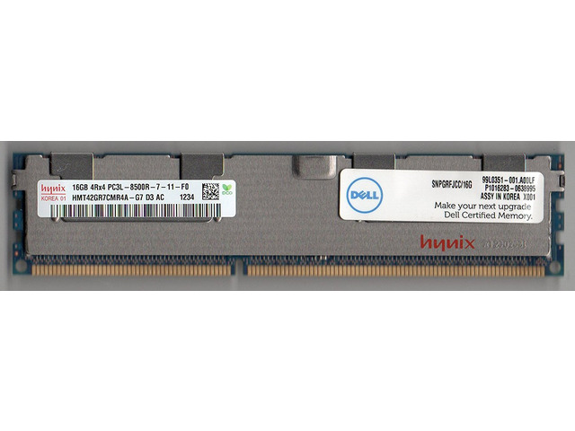 HYNIX HMT42GR7CMR4A-G7 PC3L-8500R DDR3 1066 16GB ECC REG 4RX4 (FOR SERVER ONLY)