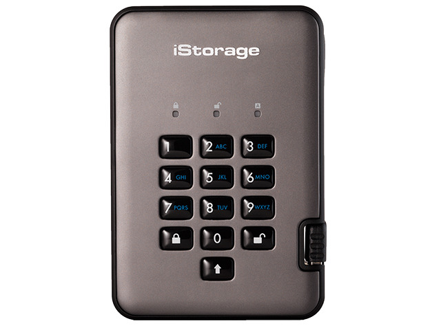 iStorage diskAshur PRO2 HDD 5TB Secure portable hard drive FIPS Level 3 certified - password protected, dust and water resistant, military grade...