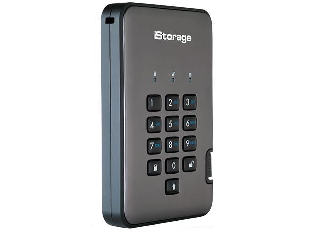 iStorage diskAshur PRO2 HDD 4TB Secure Hard Drive FIPS Level 3 certified - password protected, dust and water resistant, portable, military grade...