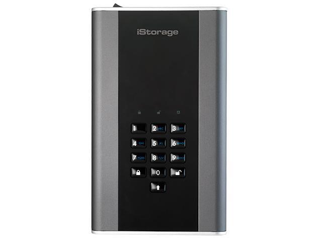 iStorage diskAshur DT2 18TB Secure encrypted desktop hard drive - FIPS Level 2 certified, Password protected, military grade hardware encryption...