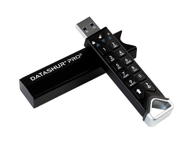 iStorage datAshur PRO2 32GB - Secure hardware encrypted, PIN authenticated, USB flash drive - USB 3.2 (Gen1) FIPS 140-2 level 3. IS-FL-DP2-256-32