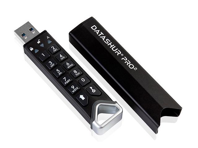 iStorage datAshur PRO2 64GB - Secure hardware encrypted, PIN authenticated, USB flash drive - USB 3.2 (Gen1) FIPS 140-2 level 3. IS-FL-DP2-256-64