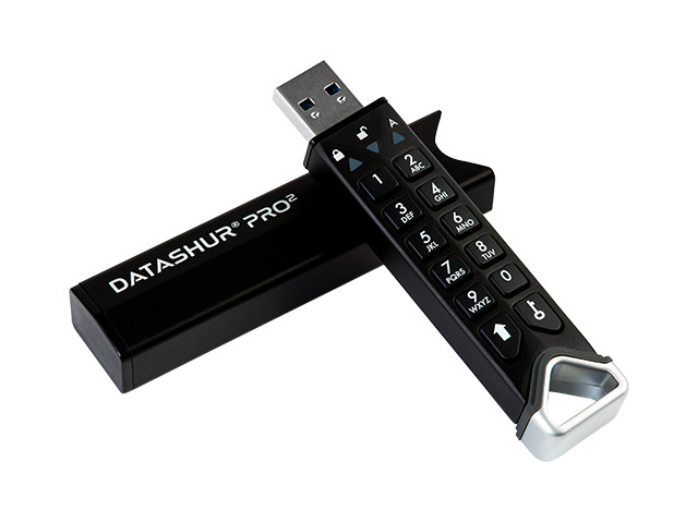 iStorage datAshur PRO² 512GB Secure flash drive - FIPS 140-2 Level 3 Certified - Password protected, dust and water resistant, portable, military...