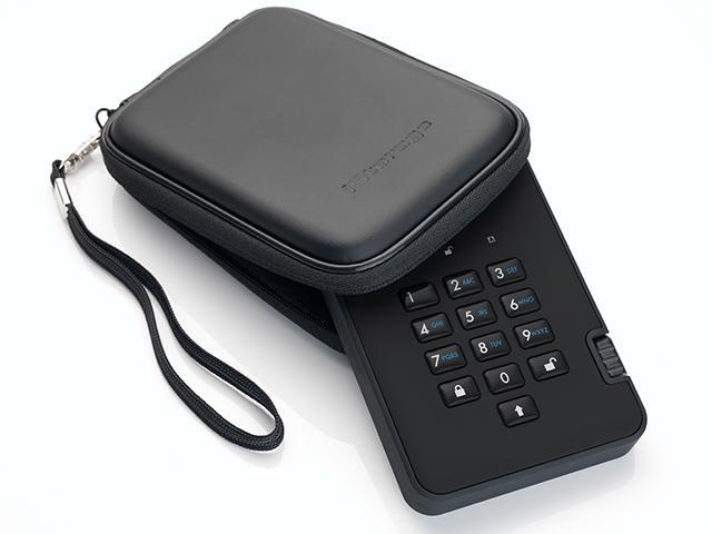 iStorage diskAshur2 SSD 2TB Black - Secure portable solid state drive - Password protected, dust and water resistant, portable, military grade...