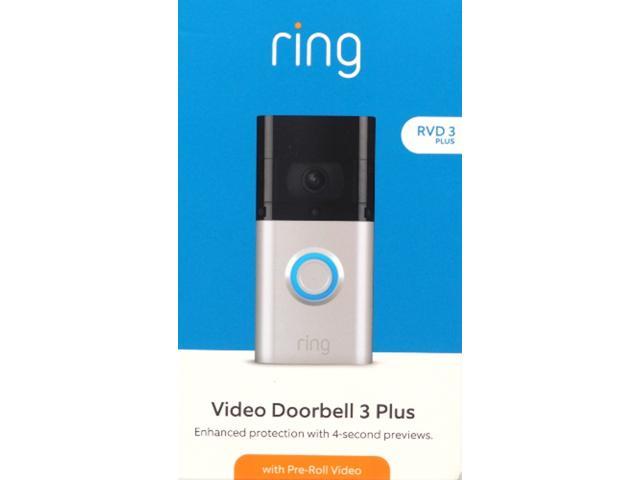 Ring Video Doorbell 3 Plus - Satin Nickel 8VR1S9-0EN0