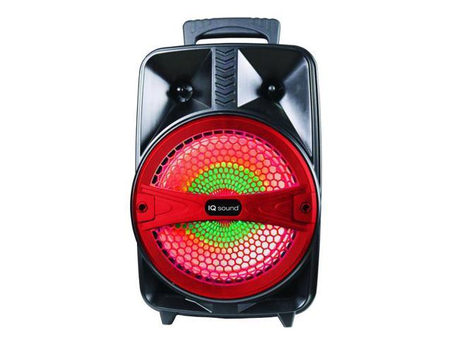 Supersonic IQ-2078DJBT 8 Tailgate Rechargeable 1000 Watts Portable Bluetooth Speaker (Red)