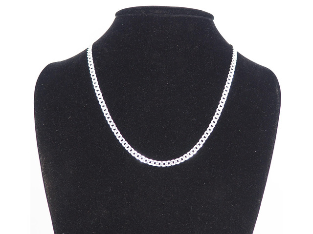 Solid 925 Sterling Silver Italian 5.2mm Flat 20 Curb Chain Necklace for Men Women CURB150-20