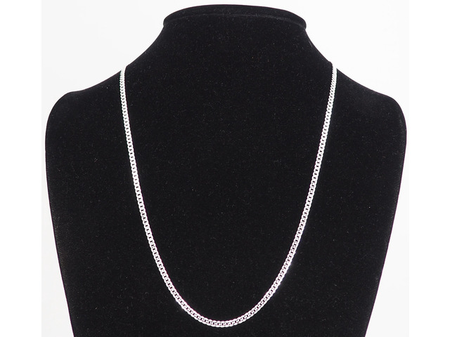 Solid 925 Sterling Silver Italian 3mm Flat 24 Curb Chain Necklace for Men Women CURB080-24
