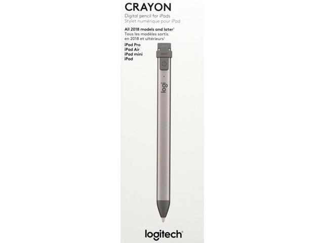 Logitech - Crayon Digital Pencil for All Apple iPads (2018 releases and later) - Mid Gray - image 4