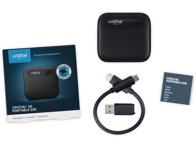 Crucial X6 SE 4TB External USB-C/USB-A Portable SSD CT4000X6SSD9SE