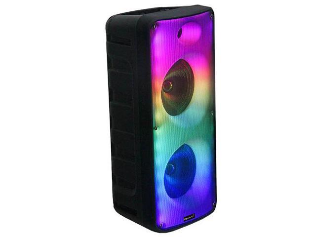 Supersonic Fire Box 2 x 8 TWS Bluetooth Speaker W/ Light Show & Microphone IQ-7188DJBT