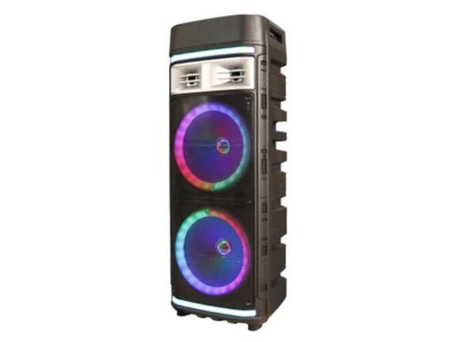Supersonic 2 x 12 Portable Bluetooth Speaker True Wireless Technology Lights Show IQ-6612DJBT