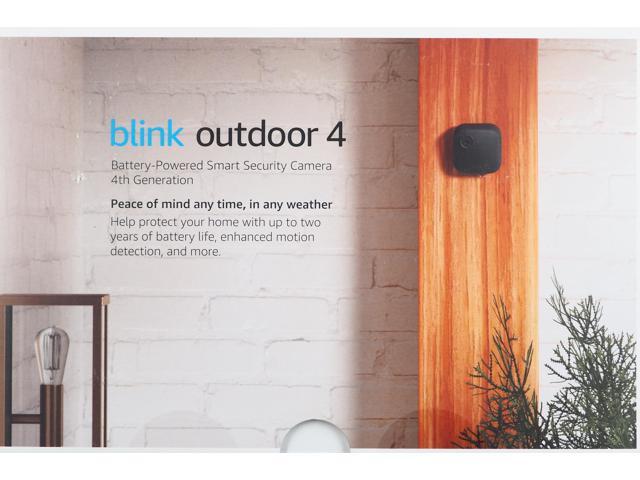Blink Outdoor 4 5-Camera Wireless 1080p Security System with Up to Two-year Battery Life B0B1N4LM4J Black
