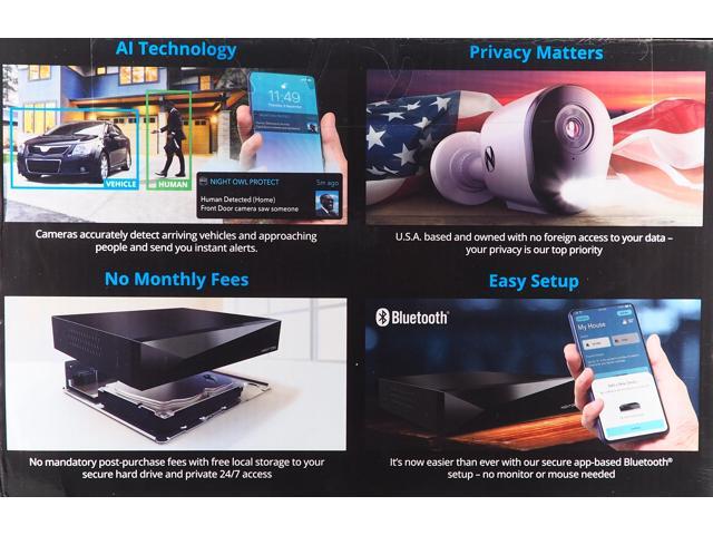 Night Owl - 12 Channel 8 Camera Wired 2K 1TB DVR Security System with 2-way Audio - White - image 9