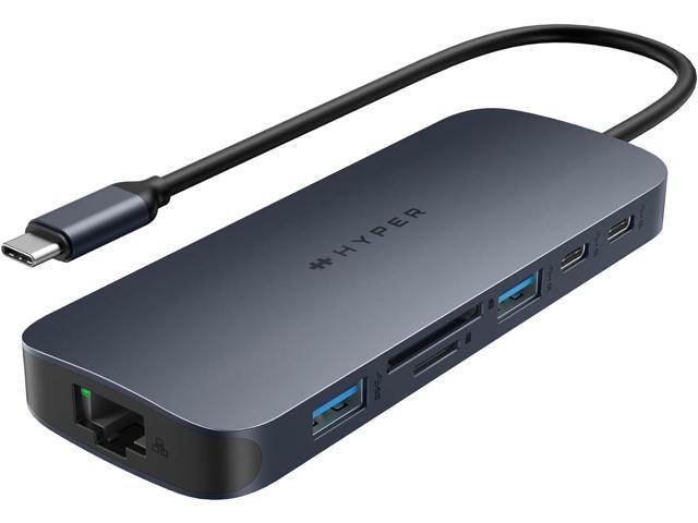 Hyper - HyperDrive Next​ 11 Port USB-C Hub, dual 4K HDMI, Ethernet, 2 USB-C, 2 USB-A, microSD/SD, travel dock for PC/Chromebook - Midnight Blue - image 6