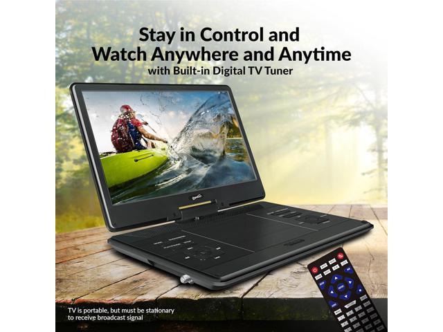 Supersonic SC-2514 14 Portable DVD Player with Built-in Hybrid TV Tuners AC/DC LED SC-2514 - image 3