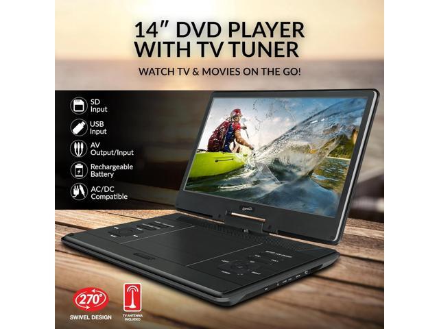 Supersonic SC-2514 14 Portable DVD Player with Built-in Hybrid TV Tuners AC/DC LED SC-2514 - image 4