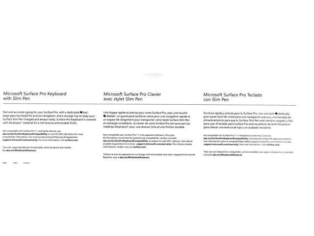 Microsoft - Surface Slim Pen (2nd Edition) and Pro Keyboard for Pro 13" (11th Edition), Pro 9, and Pro 8 - Sapphire - image 9