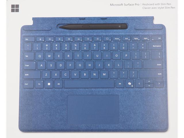 Microsoft - Surface Slim Pen (2nd Edition) and Pro Keyboard for Pro 13" (11th Edition), Pro 9, and Pro 8 - Sapphire - image 8