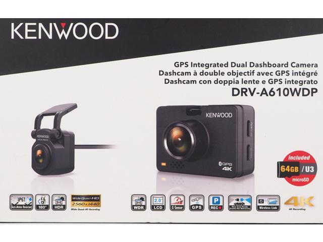 Kenwood - DRV-A610WDP Dual camera system- Compact 4K HD dash camera w/ 2" display, Wi-Fi, and GPS) rear-view cam and SD Card - Black - image 10