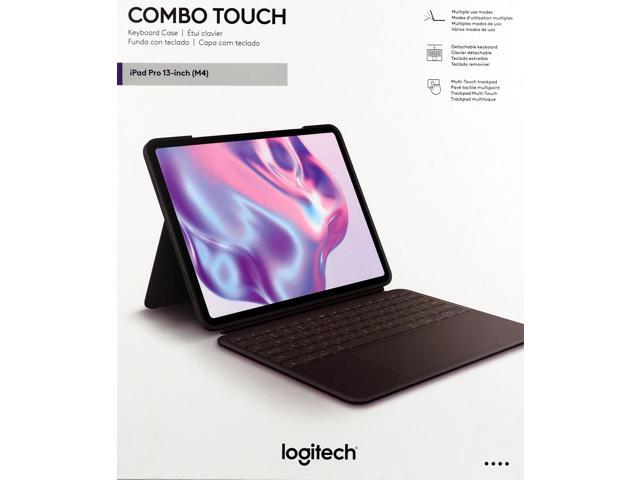 Logitech - Combo Touch for iPad Pro 13-inch (Latest Model)(M4 & M5 chip) Keyboard Case with Detachable Keyboard and Trackpad - Graphite - image 2