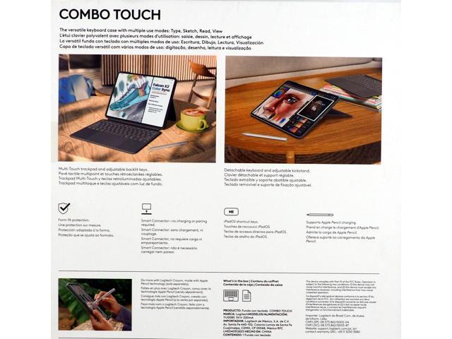 Logitech - Combo Touch for iPad Pro 13-inch (Latest Model)(M4 & M5 chip) Keyboard Case with Detachable Keyboard and Trackpad - Graphite - image 5