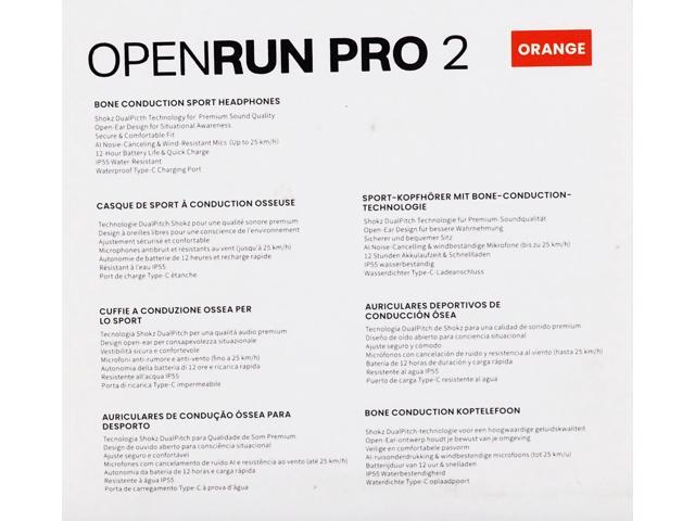 Shokz - OpenRun Pro 2 Wireless Bone Conduction Open-Ear Bluetooth Sports Headphones - Orange - image 10