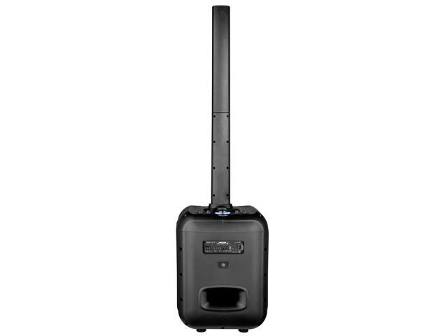 IQ Sound IQ-8510BT Portable 10-Inch PA Speaker System with Column Array, 160W RMS, Bluetooth, LED Lights, TWS, FM, USB, AUX, Mic/Guitar Inputs