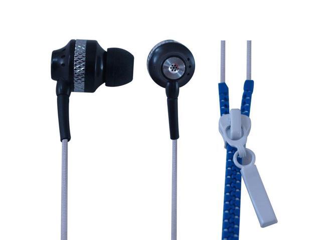 Axess EP107-BL Boombug Zipper-style cord compatible with and all audio and media devices with a 3.5m