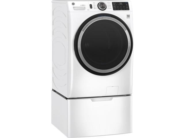 GE - 4.8 Cu. Ft. High-Efficiency Stackable Smart Front Load Washer w/ Odorblock Ultra Fresh Vent System & Microban Technology - White - image 4