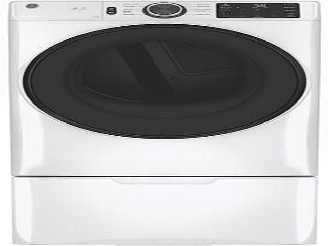 GE GFD55ESSNWW 28 Inch Smart Electric Dryer with 7.8 cu. ft. Capacity, Wi-Fi Enabled, 10 Dry Cycles, 5 Temperature Settings, Long Venting, Energy...