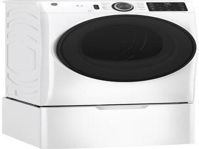 GE GFD55ESSNWW 28 Inch Smart Electric Dryer with 7.8 cu. ft. Capacity, Wi-Fi Enabled, 10 Dry Cycles, 5 Temperature Settings, Long Venting, Energy...