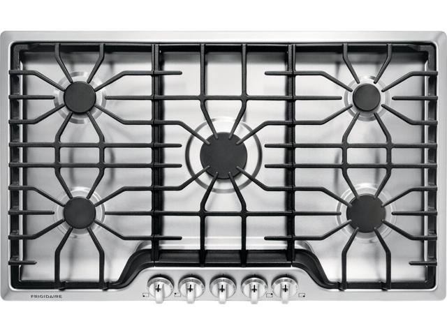 Photos - Cooker Frigidaire FFGC3626SS 36 Inch Natural Gas Cooktop with 5 Sealed Burners, C 