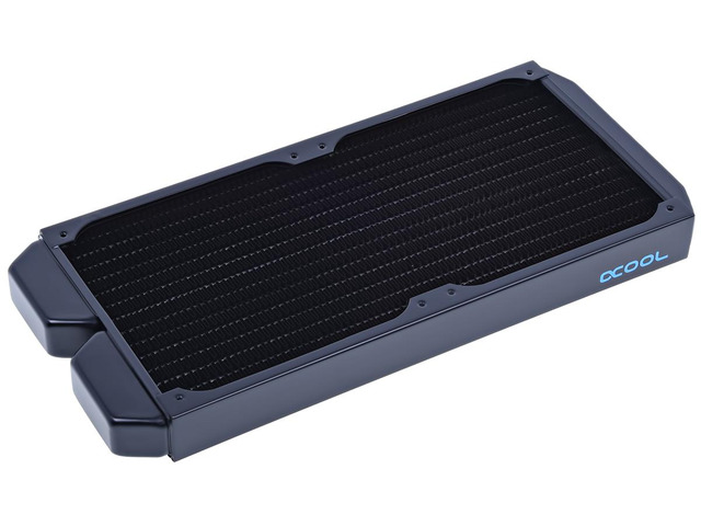 Alphacool NexXxos ST30 Full Copper Radiator 280, 140mm x 2, Dual Fan, Black