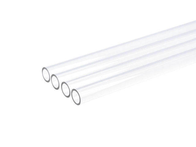Alphacool Plexi (Acrylic) HardTube 13mm ID, 16mm OD, 80cm, Clear, 4-pack