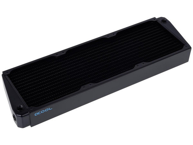 Alphacool NexXxos XT45 Full Copper X-Flow Radiator 420, 140mm x 3, Triple Fan, Black