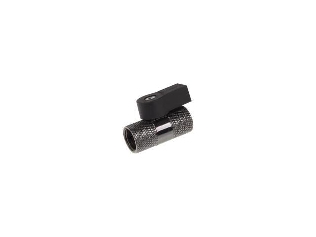 Alphacool G1/4' 2-way Ball Valve, Black Nickel