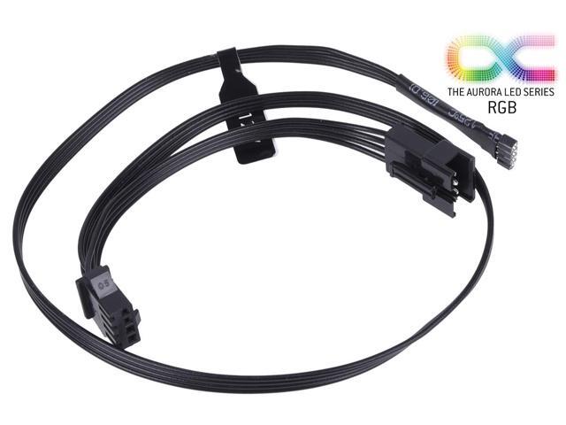 Alphacool RGB 4pol LED adapter cable for Mainboards 50cm - black