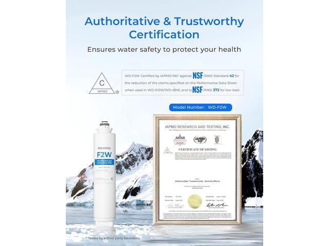 Waterdrop WD-F2-PRO Filter, [ Only ] Replacement for WD-X12-PRO & WD-X8-PRO Reverse Osmosis System, 6-month Lifetime