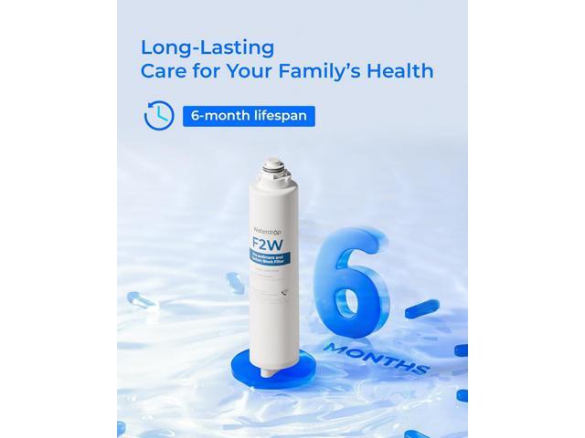 Waterdrop WD-F2-PRO Filter, [ Only ] Replacement for WD-X12-PRO & WD-X8-PRO Reverse Osmosis System, 6-month Lifetime
