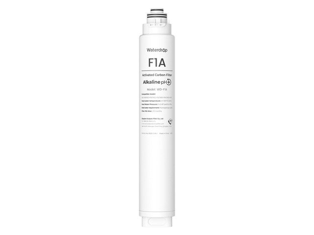 Waterdrop F1A Filter, Alkaline Mineral Added, 12-Month Lifetime, Replacement for X8-WAN & X12 & X12-WAB & X12-WAJ & X12-WAQ & X12-PRO & X16 &...