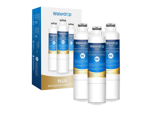 Waterdrop Plus WDP-F27 NSF 401 Certified Refrigerator Water Filter, 3 Pack, Reduce PFOA/PFOS, Replacement for Samsung DA29-00020B Water Filter...