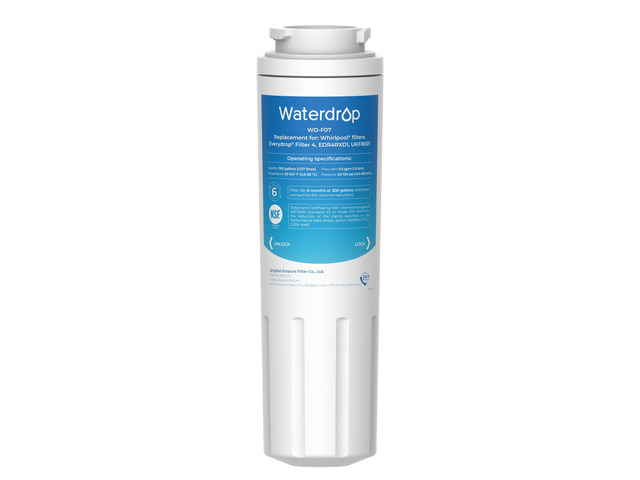 Waterdrop UKF8001 Refrigerator Water Filter 4, Replacement for Whirlpool EDR4RXD1, Maytag UKF8001AXX-750, UKF8001AXX-200, 46-9006, Puriclean II...