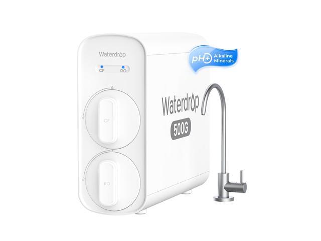 Waterdrop G5P500A Reverse Osmosis System, 8-Stage RO Filtration, Alkaline. NSF/ANSI 58 & 372 Certified, Alkaline Mineral pH+, Tankless RO Water...