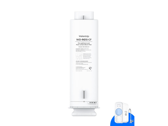 Waterdrop G5P500-CF Filter, Replacement for Waterdrop G5P500 RO System, 6-Month Lifetime, Easy Filter Replacement, Long lifespan