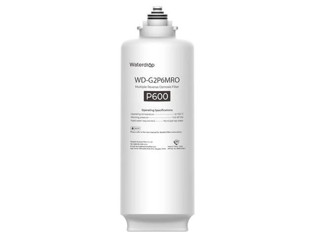 Waterdrop G2P6MRO Filter, Replacement for G2P600 RO System, 2-Year Lifetime, Only Compatible with G2P600 RO System
