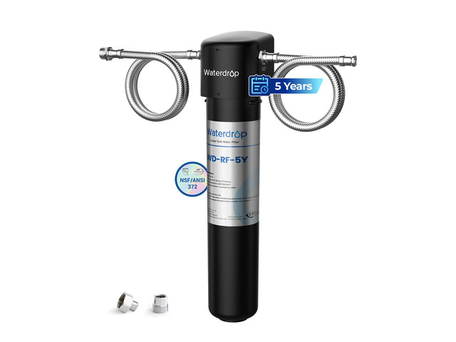 Waterdrop UA-5Y 5-Year Under Sink Water Filter System, Ultra Long Life, Reduces Lead, Chlorine, Bad Taste & Odor, Water Filter for Sink Faucet...