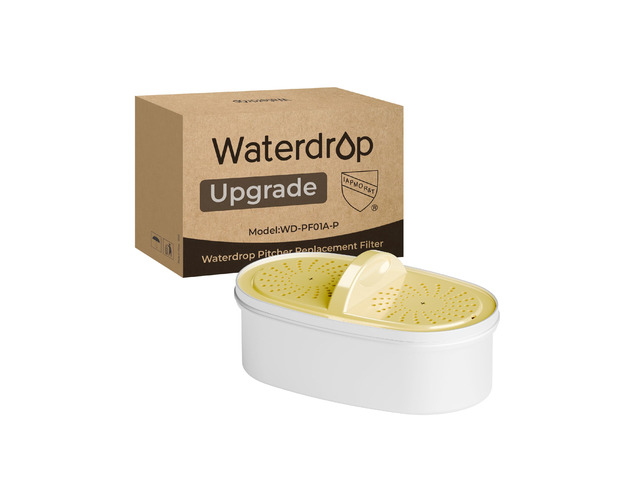 [Genuine] Waterdrop PF01A-P Upgrade NSF 53 & 42 & 372 Certified Filter, Replacement for Waterdrop Pitcher and Dispenser, Reduces Lead, PFAS,...